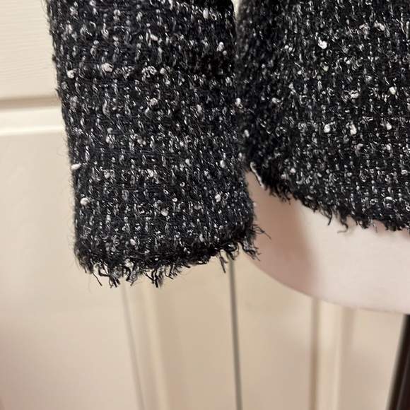 Michael Kors 3/4 sleeve blazer in black and white tweed - Picture 5 of 7